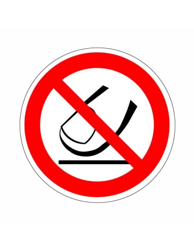 Megnyomni tilos tiltó piktogram öntapadós vinil matrica