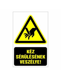 Kéz sérülésének veszélye