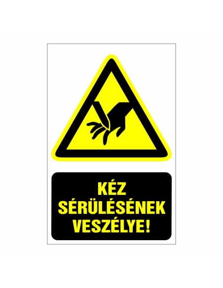 Kéz sérülésének veszélye
