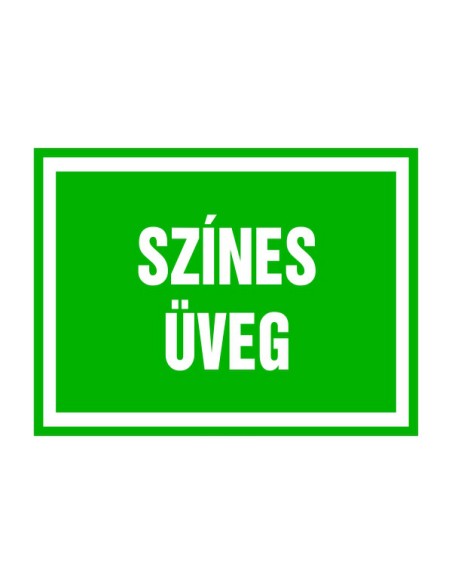 Színes üveg