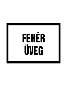 Fehér üveg