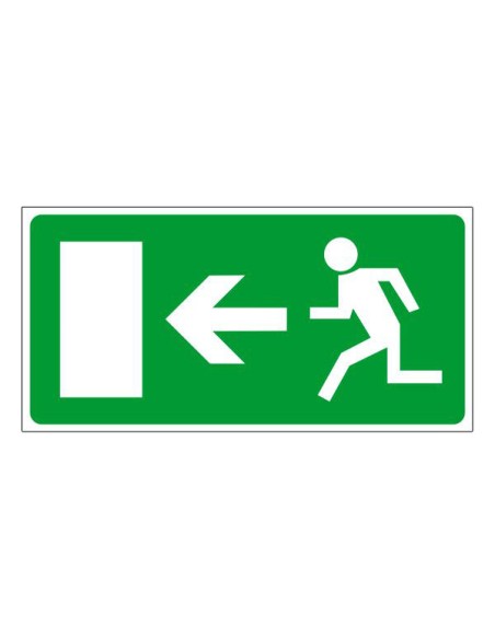 Menekülési út, vészkijárat balra