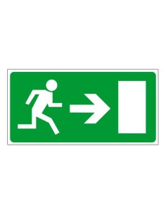 Menekülési út, vészkijárat jobbra