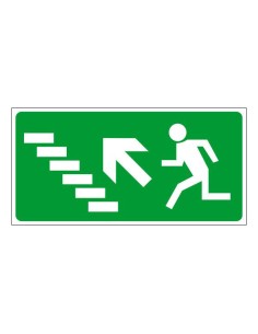 Menekülési út, vészkijárat balra lépcsőn fel