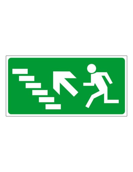 Menekülési út, vészkijárat balra lépcsőn fel