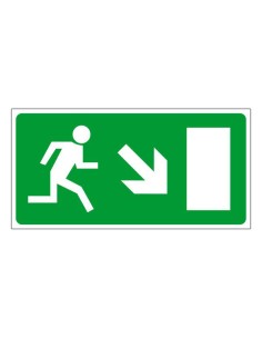 Menekülési út, vészkijárat jobbra le