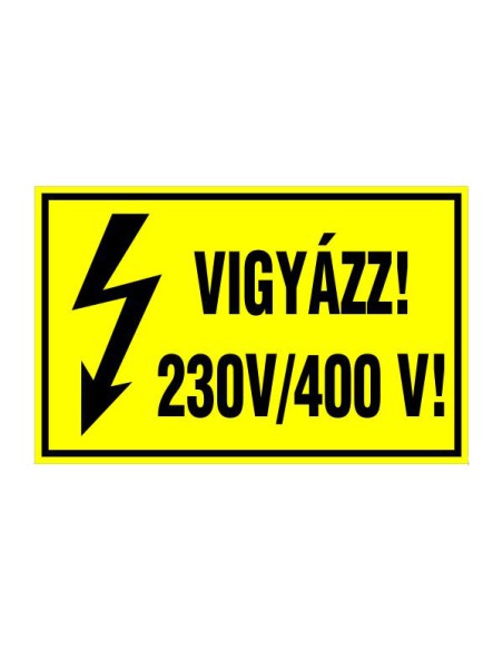 VIGYÁZZ! 230V/400 V!