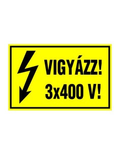 VIGYÁZZ! 3x400 V!