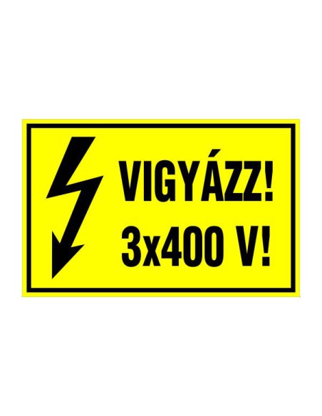 VIGYÁZZ! 3x400 V!