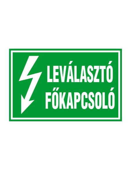 LEVÁLASZTÓ FŐKAPCSOLÓ