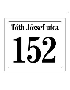 Házszámtábla 1718