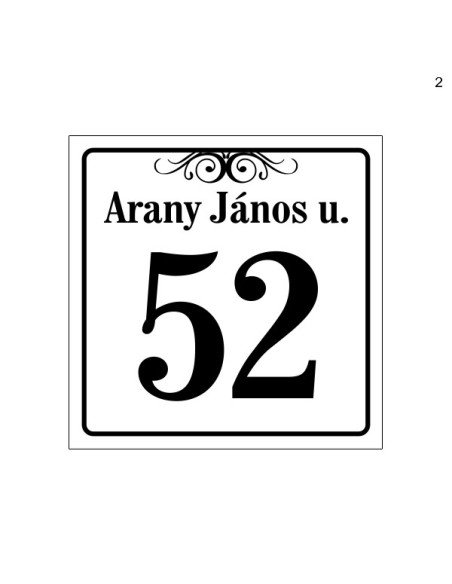 Házszámtábla 1712