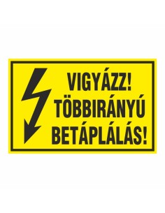 VIGYÁZZ! TÖBBIRÁNYÚ BETÁPLÁLÁS!