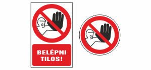 Tiltó jelek, piktogramok